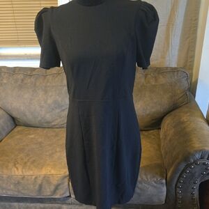 Express Black Mini Zipup Dress Size M